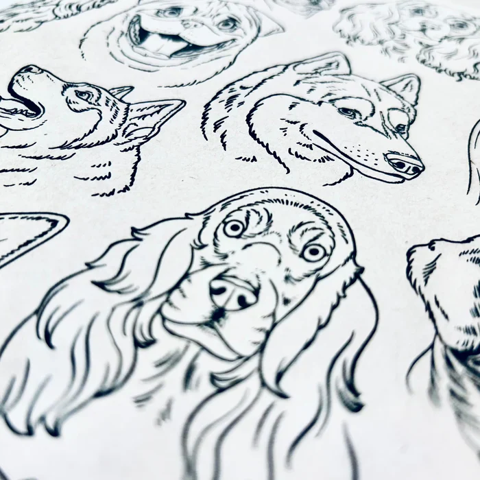 ELAN TRANSFERS UNDERGLAZE DECAL  - DOGS - Image 2