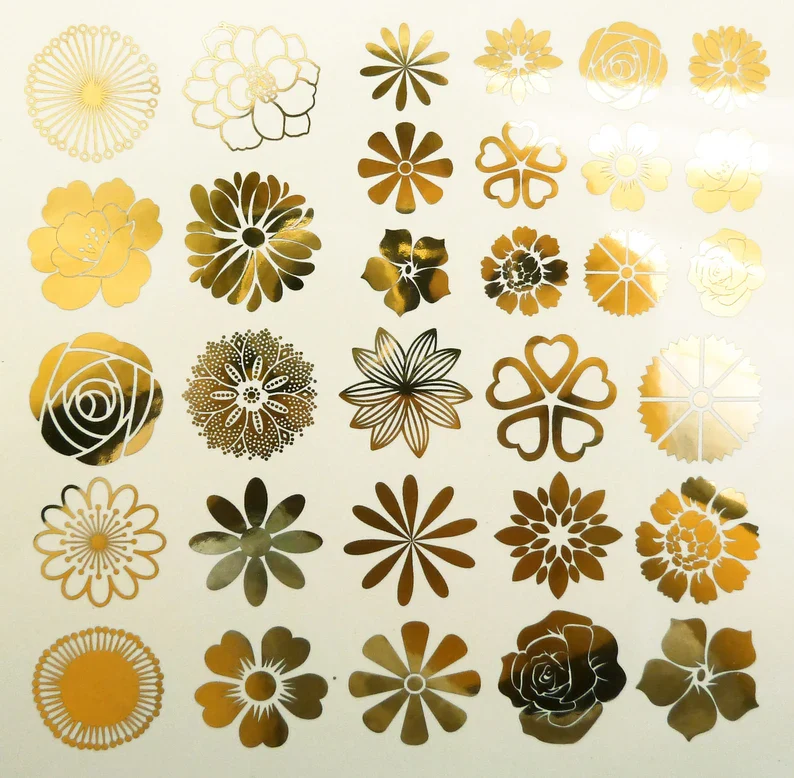 SMALL FLOWER OVERGLAZE DECAL