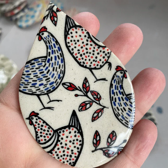 ELAN TRANSFERS UNDERGLAZE DECAL - CHICKENS - Image 4