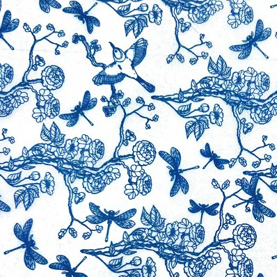 ELAN TRANSFERS UNDERGLAZE DECAL - CHINOISERIE (BLUE) - Image 2