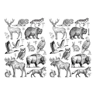 UNDERGLAZE DECAL TRANSFER  - FOREST ANIMALS - Image 3