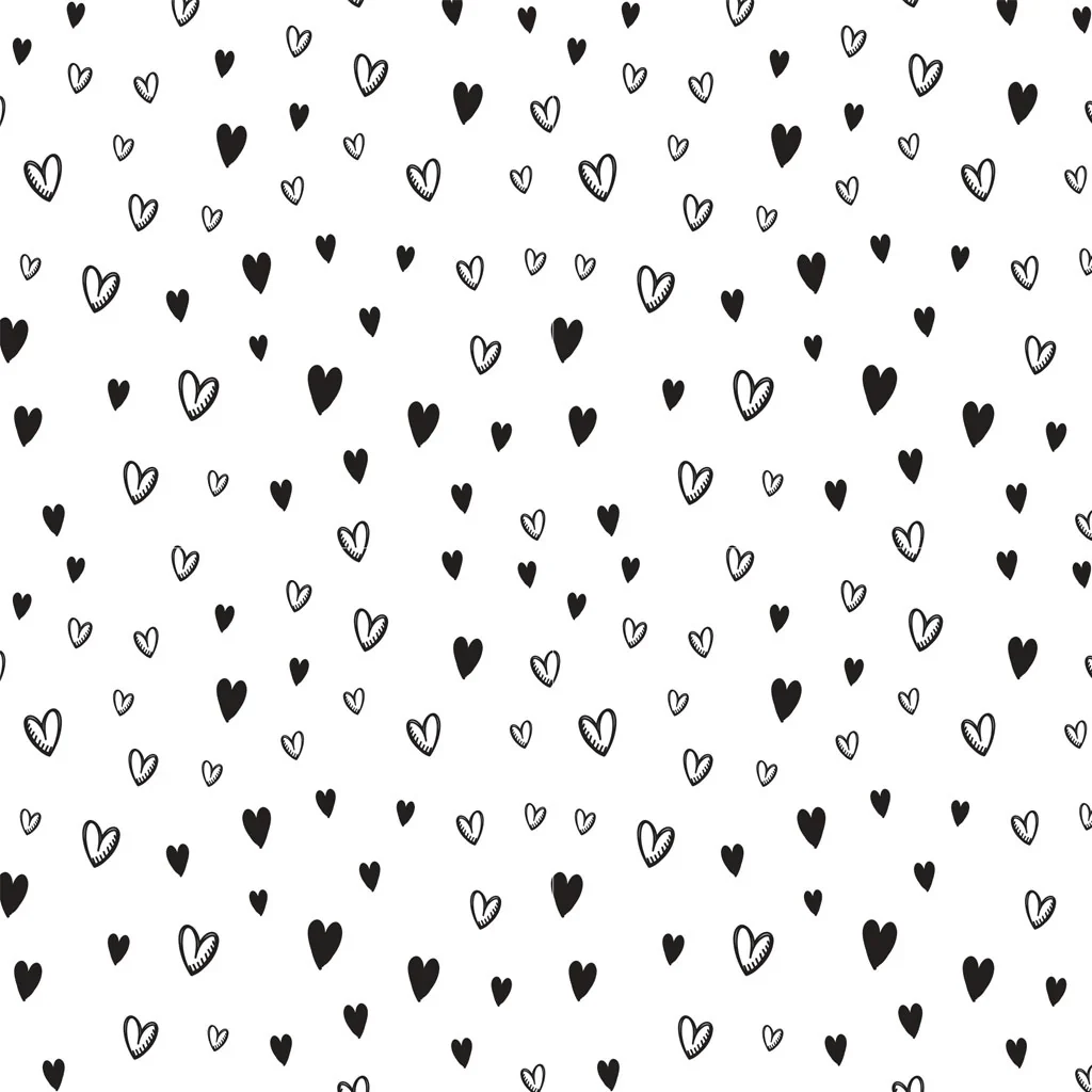 UNDERGLAZE DECAL TRANSFER - HEARTS