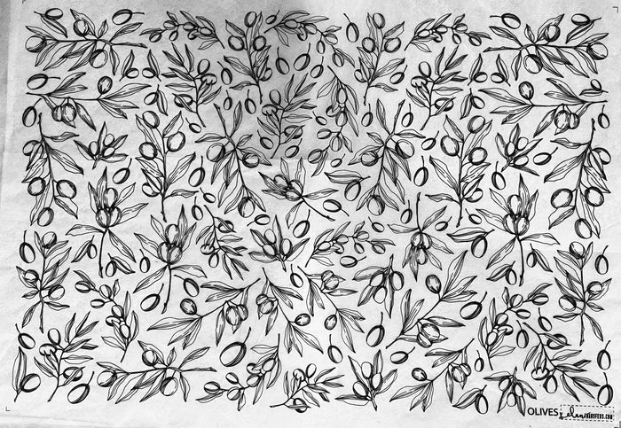 ELAN TRANSFERS UNDERGLAZE DECAL - OLIVES - Image 3